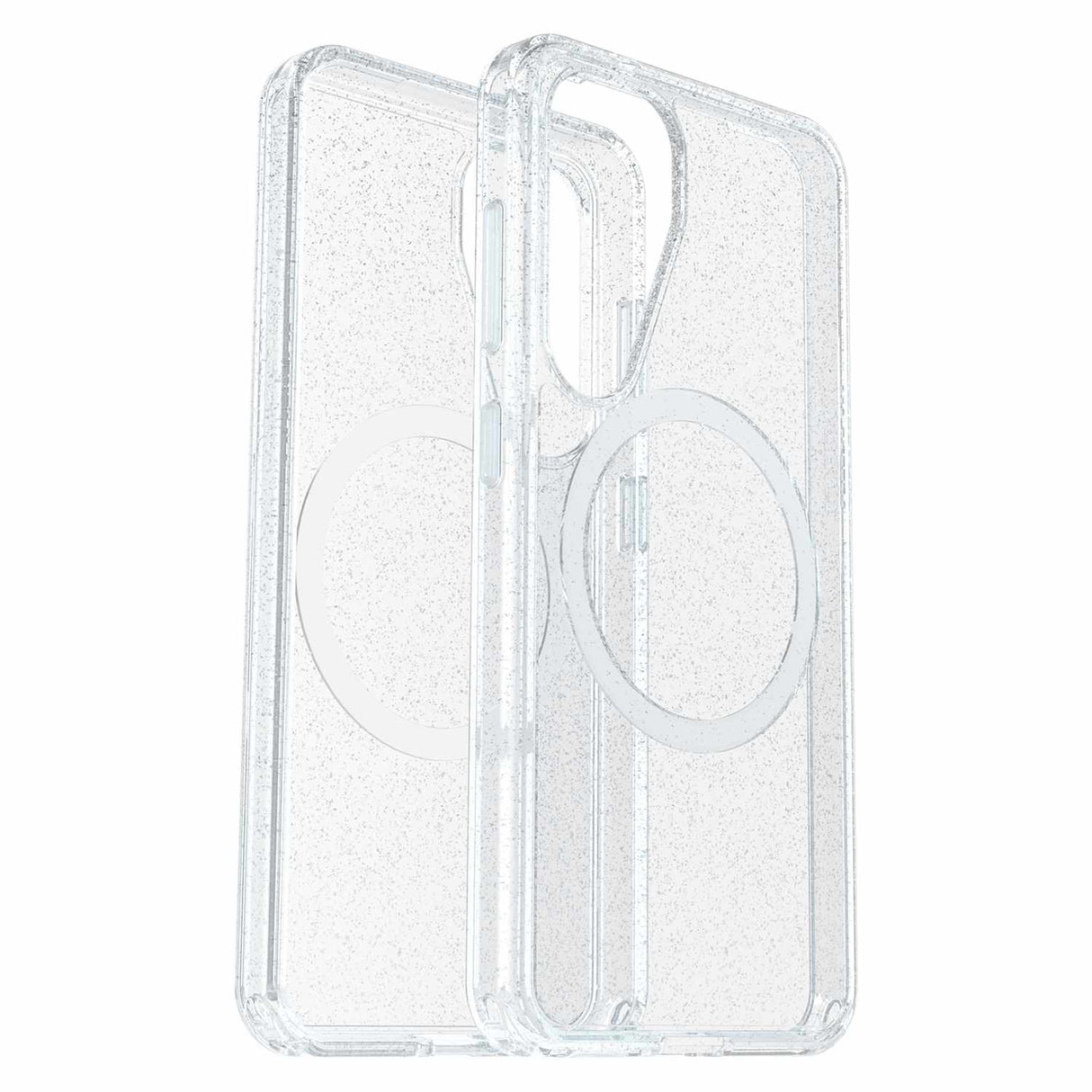 Étui Symmetry Clear Magnets Stardust avec Teinte Bleu pour Samsung Galaxy S25