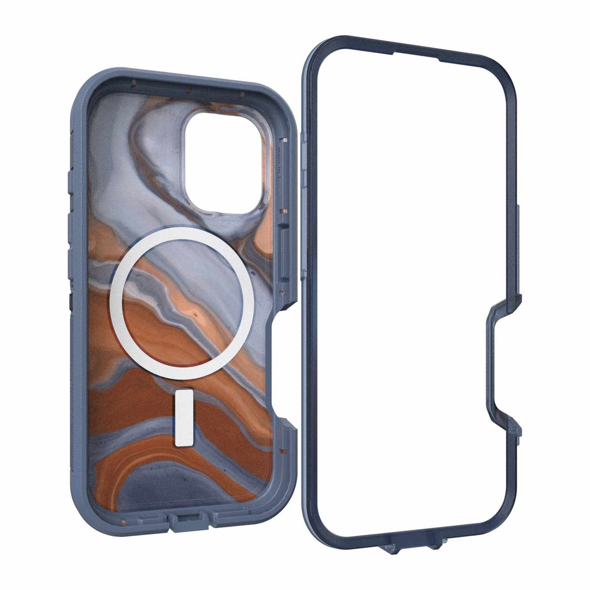 Étui Defender XT Clear Pro High Desert Marbre pour iPhone 16