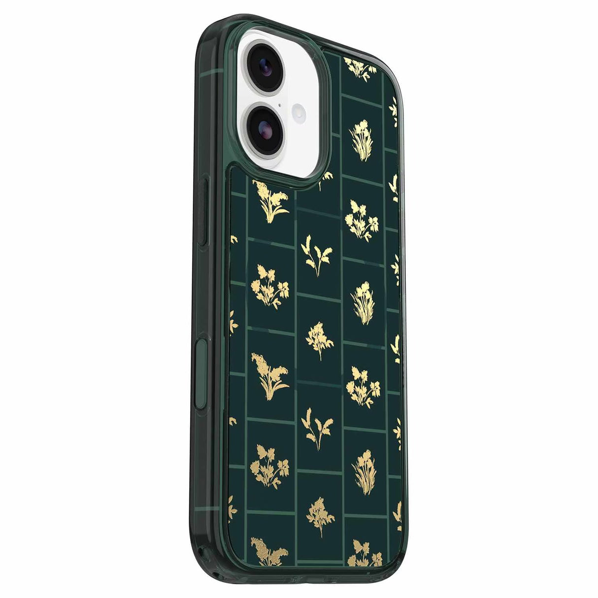 Étui Symmetry Clear MagSafe avec Contrôle de la Caméra Golden Bloom (Vert) pour iPhone 17