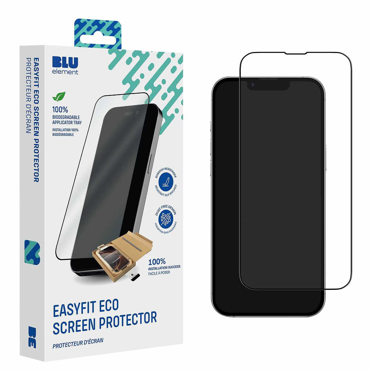 EasyFit Eco Screen Protector for iPhone 17th/16th/14/13 Pro/13