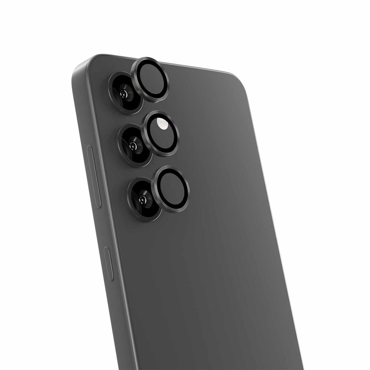 Protecteur D'objectif en Aluminium 1 par 1 Noir pour Samsung Galaxy S25