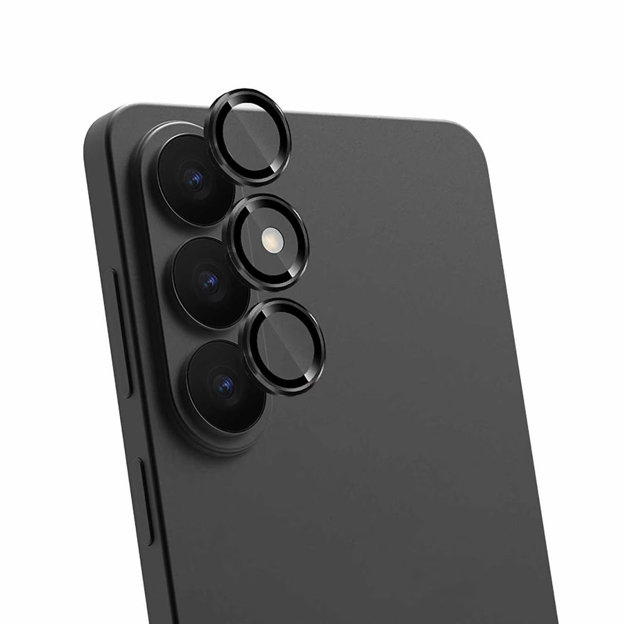Protecteur D'objectif en Aluminium 1 par 1 Noir pour Samsung Galaxy S26+