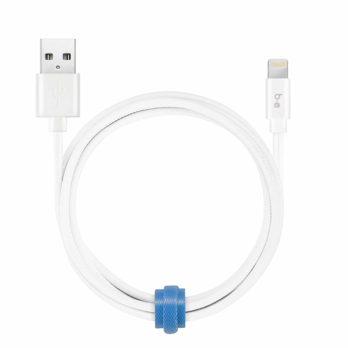 4ft White Braided Lightning to USB-A Charge/Sync Cable