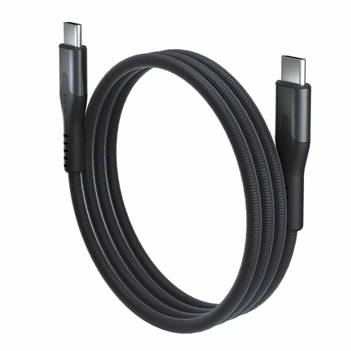 SelfCoil Magnetic USB-C to USB-C Cable 3.3ft 100W Black