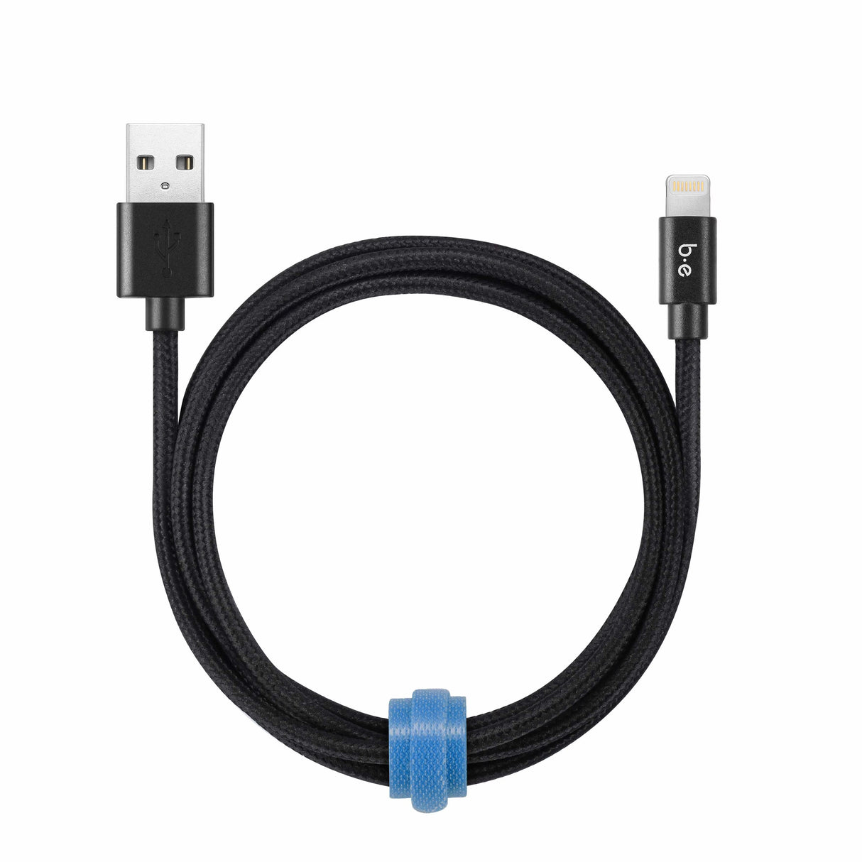 Cable Tressé de Charge/Sync Lightning vers USB-A 4ft Noir