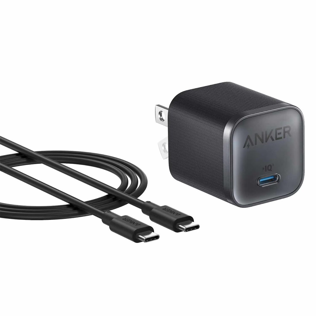 Nano 45W USB-C Wall Charger Black with 6ft USB-C Cable