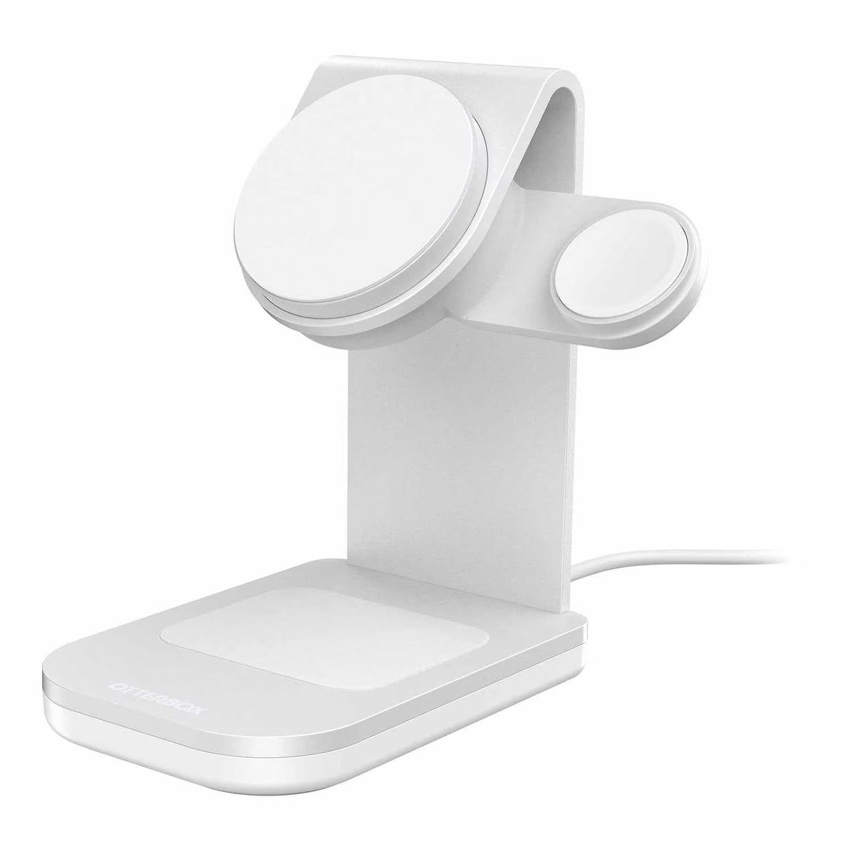 25W White 3-in-1 Qi2 Wireless Charging Stand