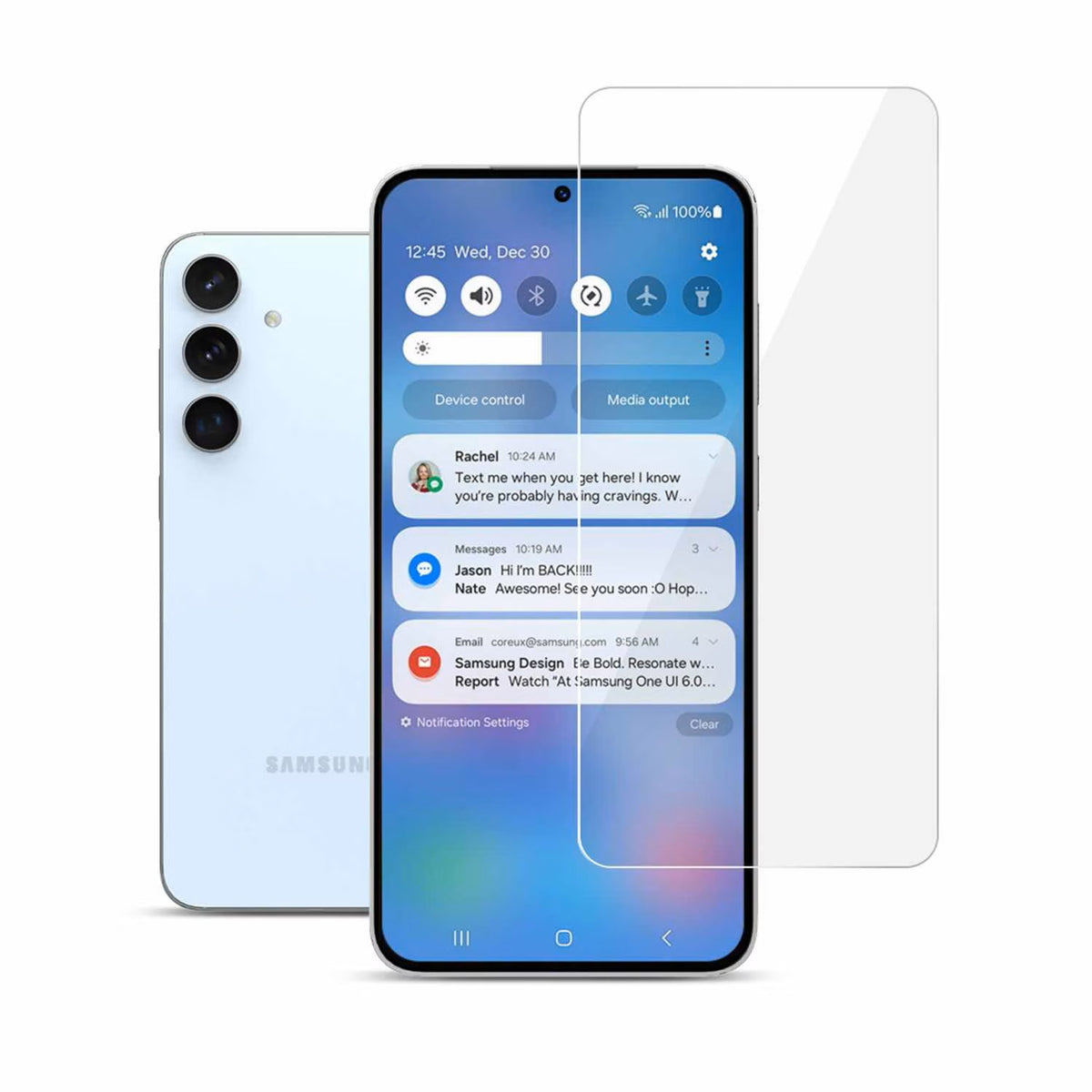 Protecteur d’écran en verre trempé pour Galaxy S24 FE