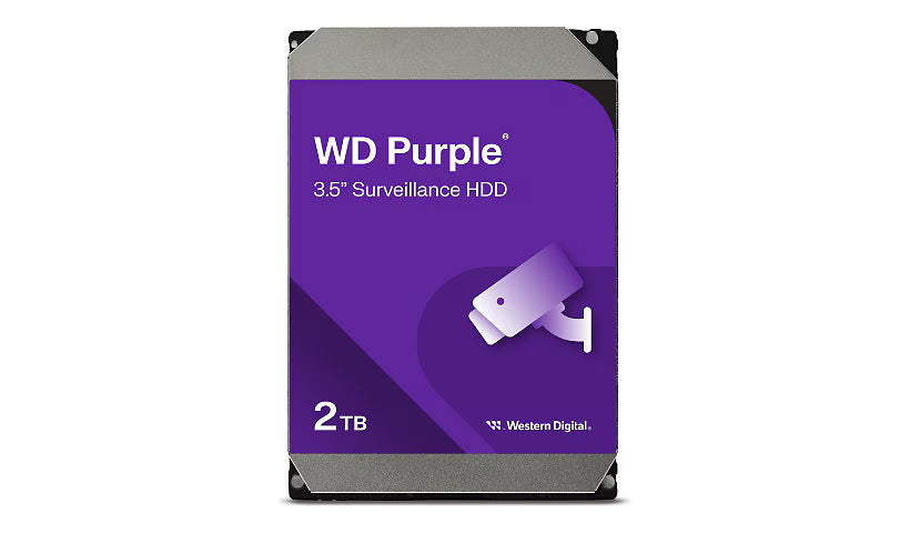 WD - Disque dur Purple WD23PURZ 2 To - 3.5" Interne - SATA - Pourpre