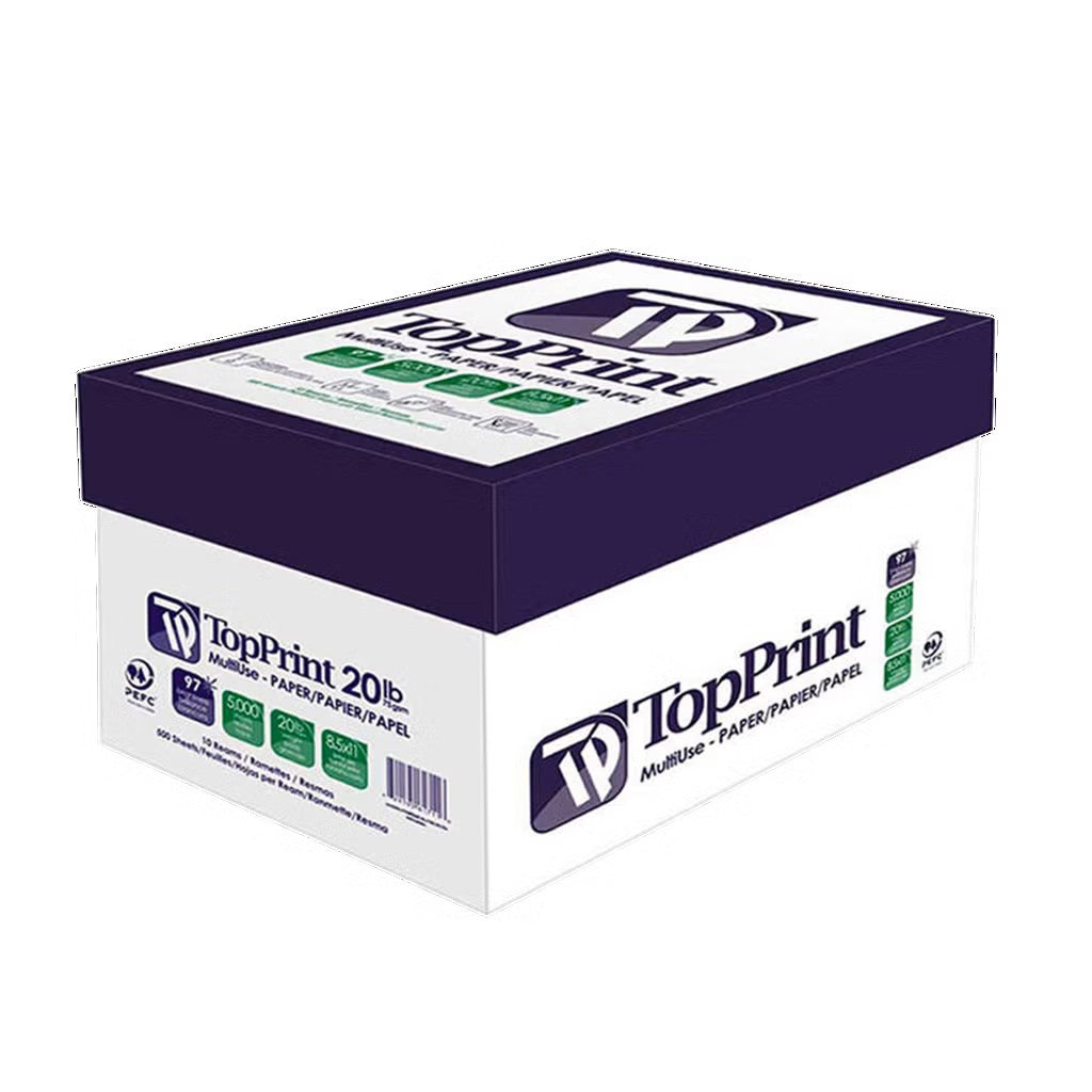 TopPrint, 500 feuilles, 8,5 po x 11 po – Indice de blancheur 97