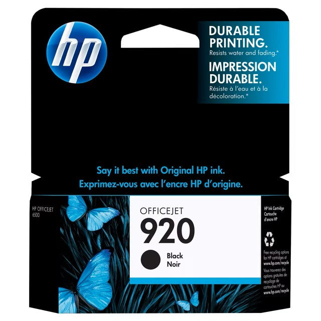HP 920 Ink Cartridge - Original, Black