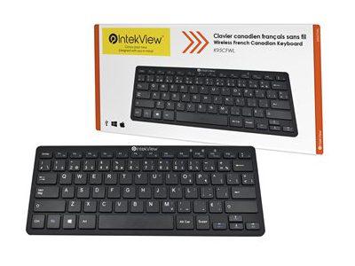 Clavier IntekView ‑ Mini sans fil 11 po 2,4 GHz FR‑CA