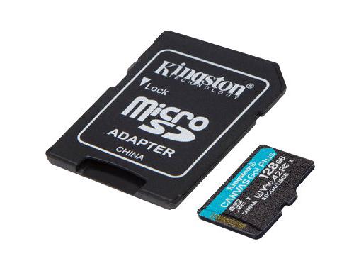 Kingston Canvas Go Plus microSDXC Card - 128GB UHS-I U3 V30 200MB/s