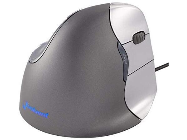 Evoluent VerticalMouse 4 - Wired USB 6-Button Vertical Mouse