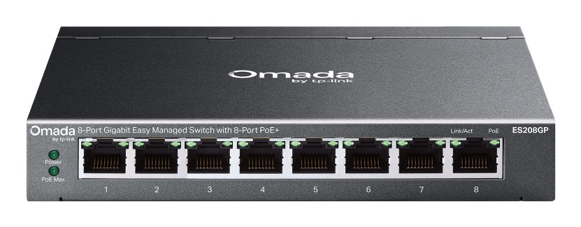 TP-Link Omada ES208GP commutateur réseau Géré L2 Gigabit Ethernet (10/100/1000)