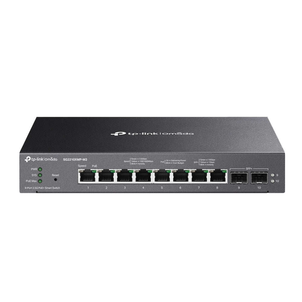 TP-Link Omada SG2210XMP-M2 commutateur réseau Géré L2/L2+ 2.5G Ethernet (100/1000/2500)